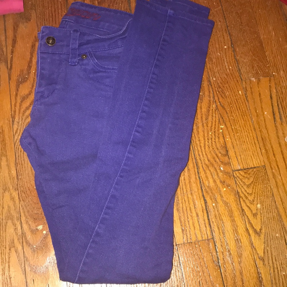 Purple/blue American Eagle pants